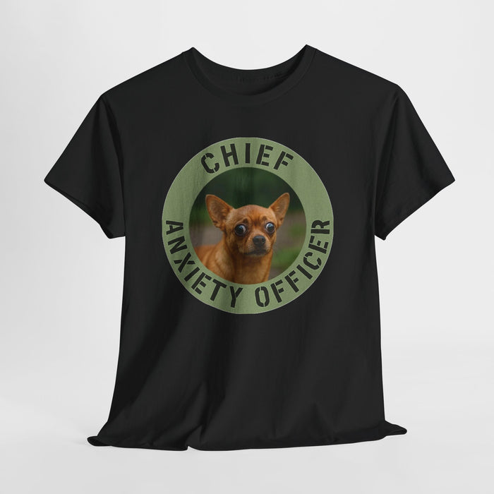 Chief Anxiety Officer T-Shirt — Funny Dog Graphic Tee