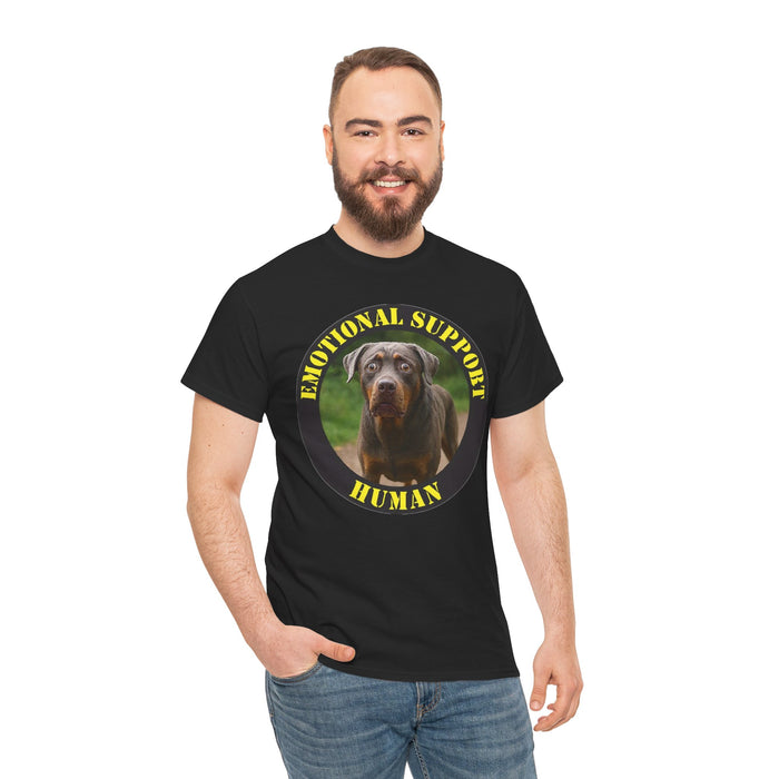 Emotional Support Human T-Shirt — Funny Dog Therapy Tee