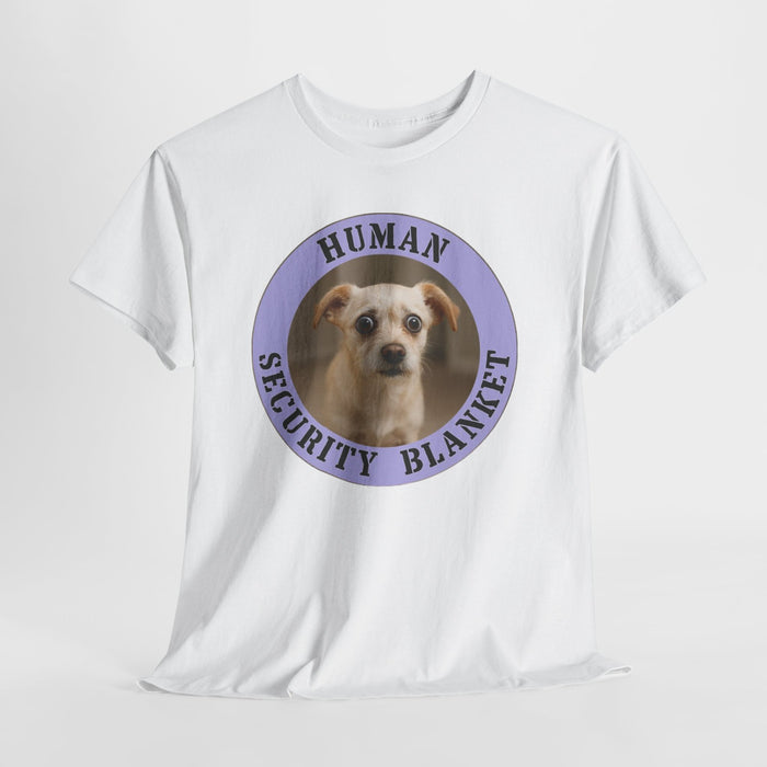 Dog 'Human Security Blanket' T-Shirt — Cute Rescue Pup Graphic Tee