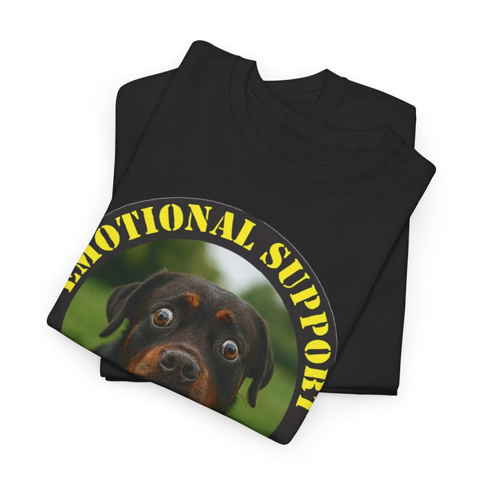 Emotional Support Human T-Shirt — Cute Rottweiler Pet Lover Tee