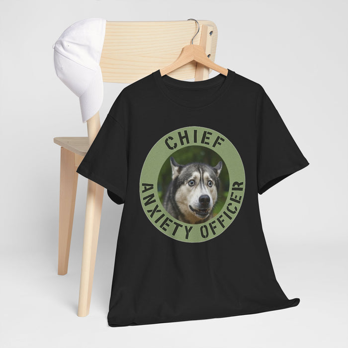 Chief Anxiety Officer T-Shirt — Funny Dog Graphic Tee