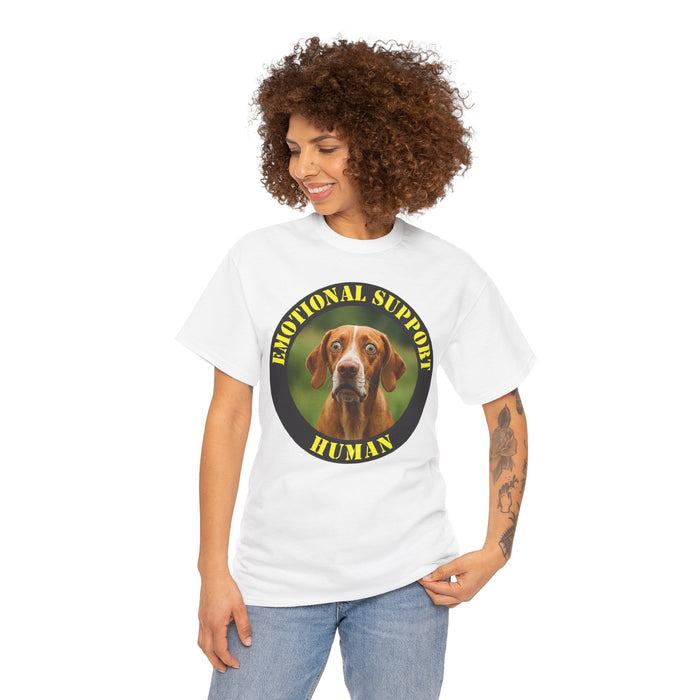 Dog Emotional Support Human T‑Shirt — Funny Pet Lover Tee