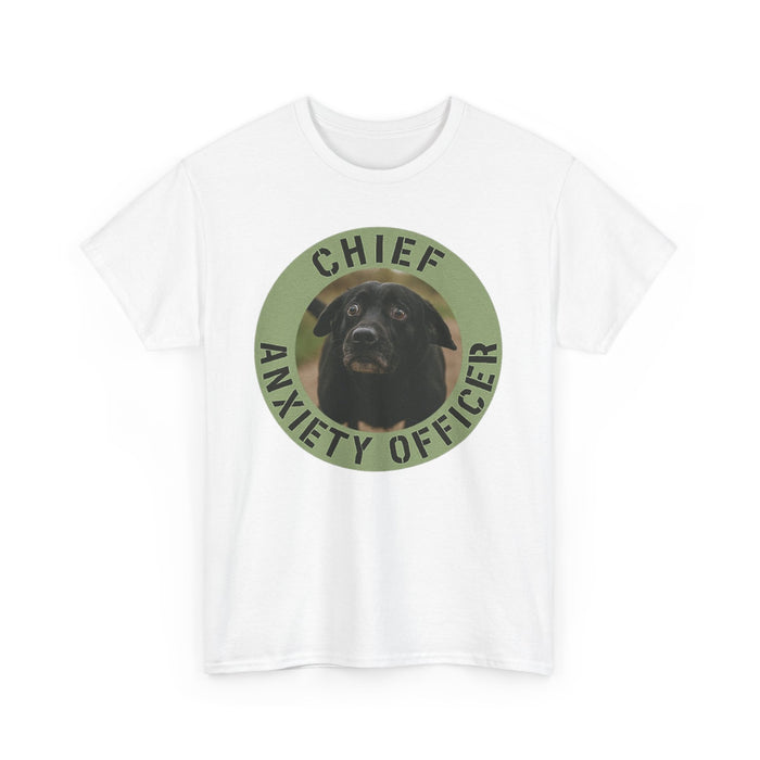 Chief Anxiety Officer T‑Shirt — Funny Dog Graphic Tee for Anxious Dog Lovers