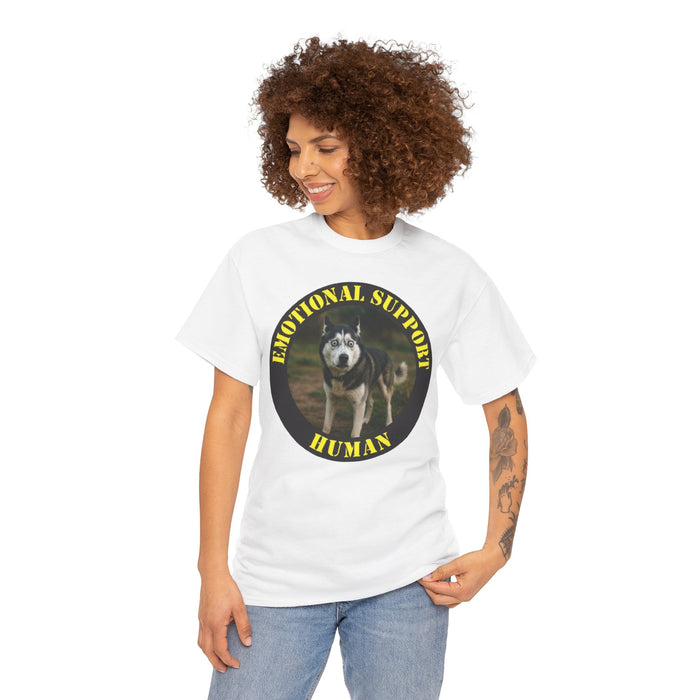 Emotional Support Human T‑Shirt — Funny Dog Support Shirt