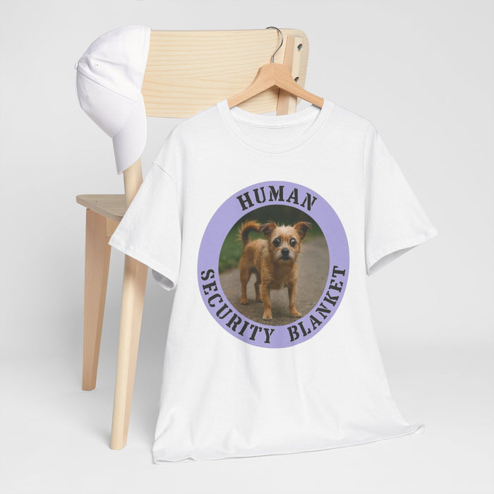 Human Security Blanket T-Shirt — Cute Puppy Graphic Tee