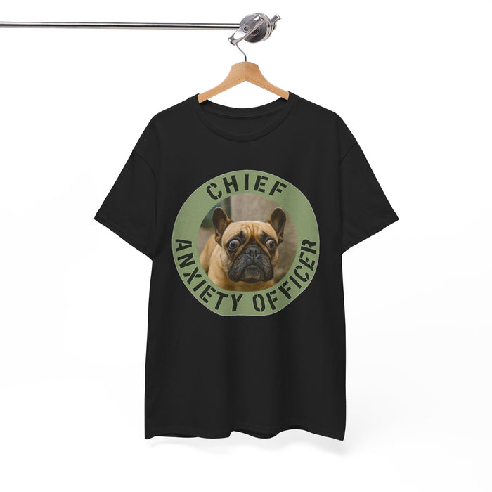 Chief Anxiety Officer T-Shirt — Funny French Bulldog Graphic Tee