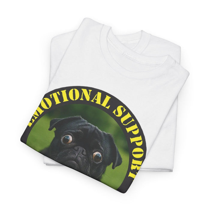 Emotional Support Human T-Shirt — Cute Pug Pet Lover Tee