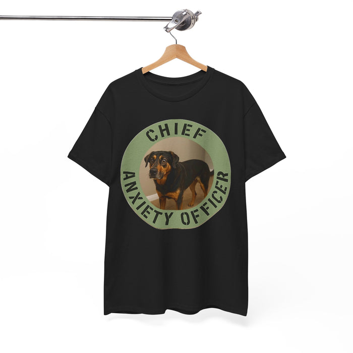 T‑Shirt — "Chief Anxiety Officer" Dog Graphic Tee