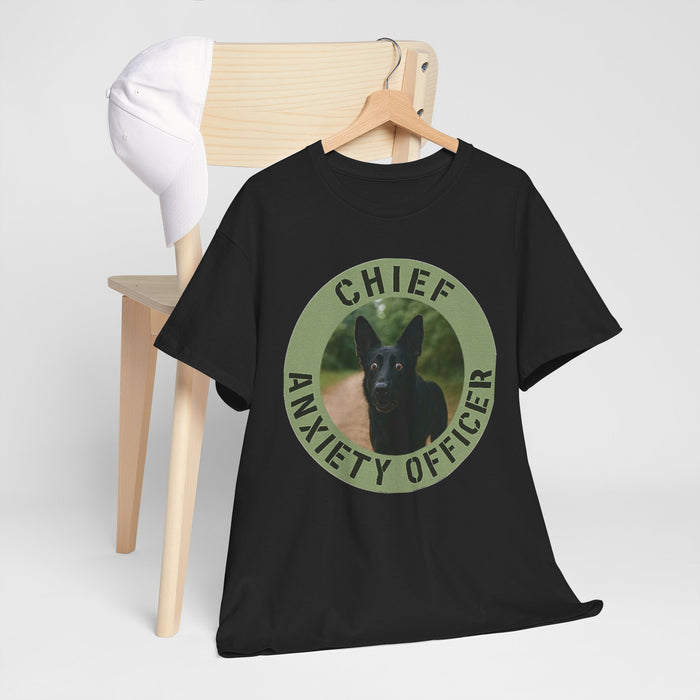 Chief Anxiety Officer T-Shirt — Funny Dog Rescue Pet Lover Tee