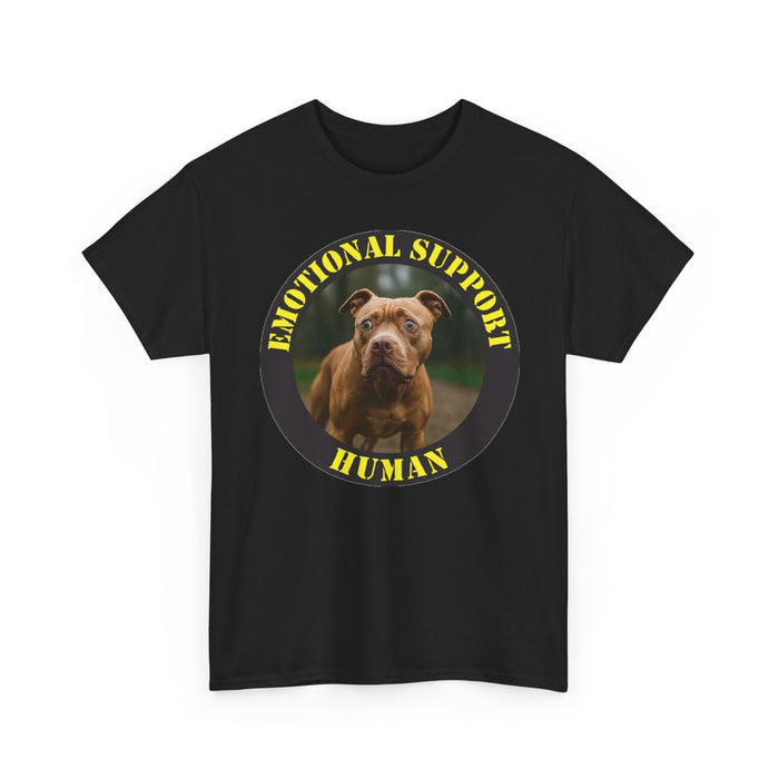 Dog Emotional Support Human T-Shirt – Funny Rescue Pet Therapy Tee