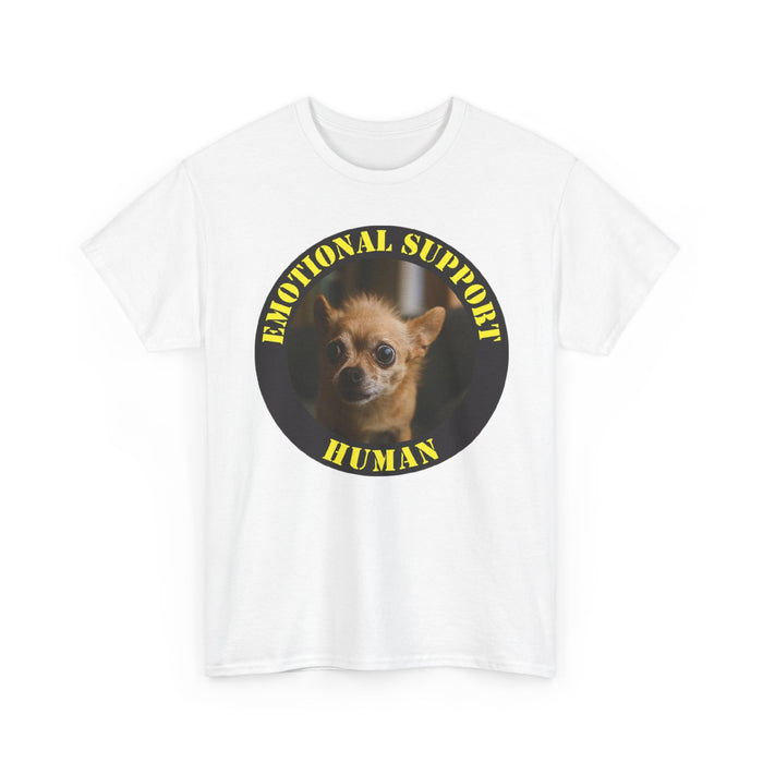 Emotional Support Human T-Shirt — Funny Chihuahua Rescue Tee
