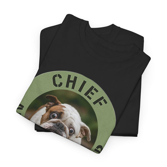 Chief Anxiety Officer Bulldog T-Shirt – Funny Pet Lover Tee