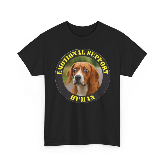 Emotional Support Human T-Shirt — Cute Beagle Pet Lover Tee