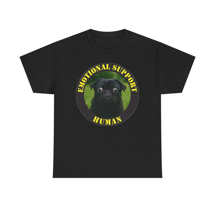 Emotional Support Human T-Shirt — Cute Pug Pet Lover Tee