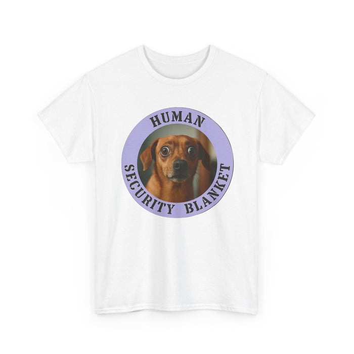 Dog Lover T-Shirt — "Human Security Blanket" Wiener Dog Design
