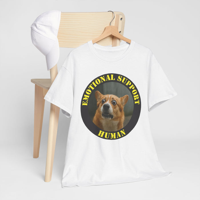 Emotional Support Human T‑Shirt — Funny Dog Meme Tee