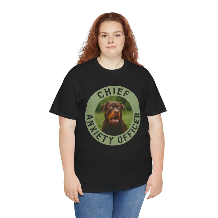 Chief Anxiety Officer Dog T-Shirt – Funny Pet Lover Tee