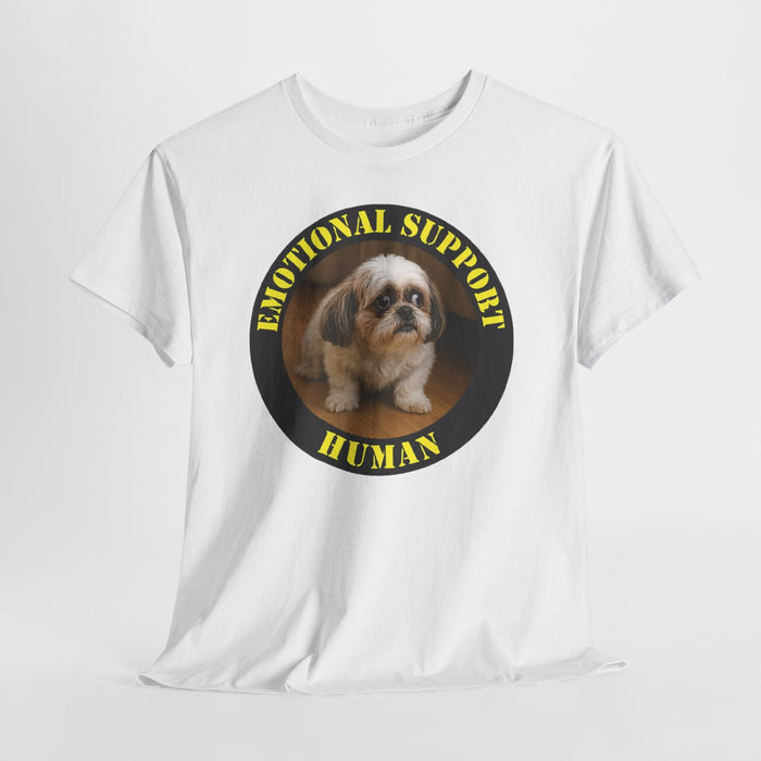 Emotional Support Human T-Shirt — Cute Shih Tzu Comfort Tee