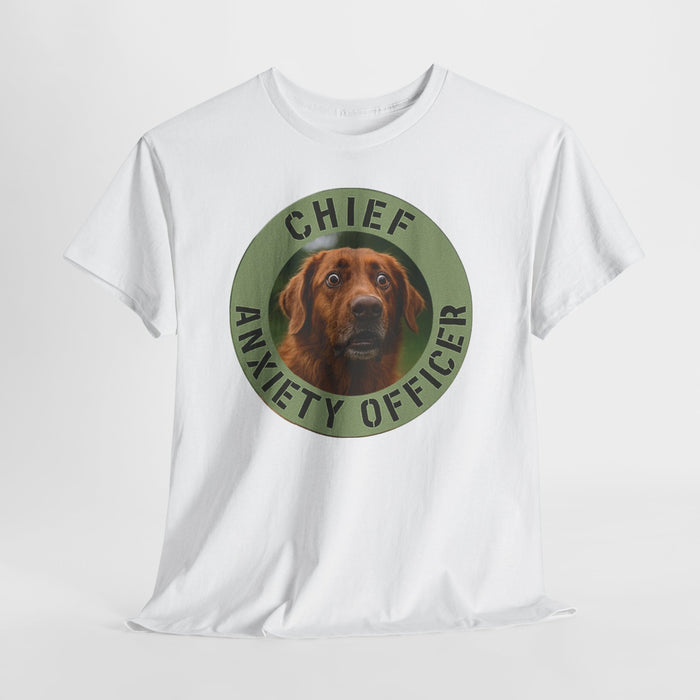 Chief Anxiety Officer T-Shirt – Funny Dog Graphic Tee