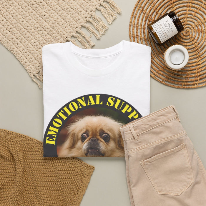 Emotional Support Human T-Shirt - Cute Pomeranian Rescue Pet Tee