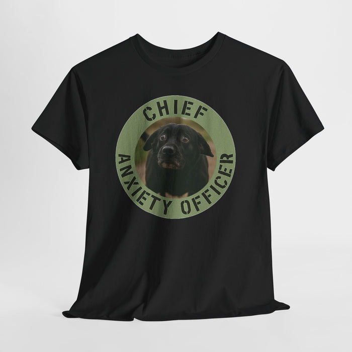 Chief Anxiety Officer T‑Shirt — Funny Dog Graphic Tee for Anxious Dog Lovers