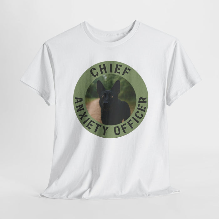 Chief Anxiety Officer T-Shirt — Funny Dog Rescue Pet Lover Tee