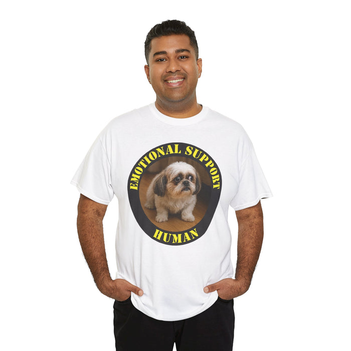 Emotional Support Human T-Shirt — Cute Shih Tzu Comfort Tee