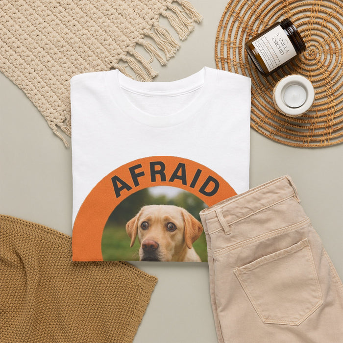 Labrador retriever Afraid But Trying Dog Tee – Cute Motivational Graphic T-Shirt