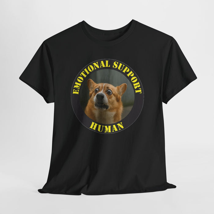 Emotional Support Human T‑Shirt — Funny Dog Meme Tee