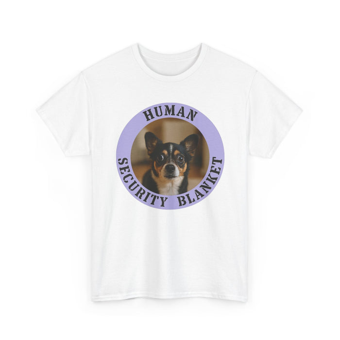 Human Security Blanket T-Shirt — Cute Chihuahua Pet Lover Tee