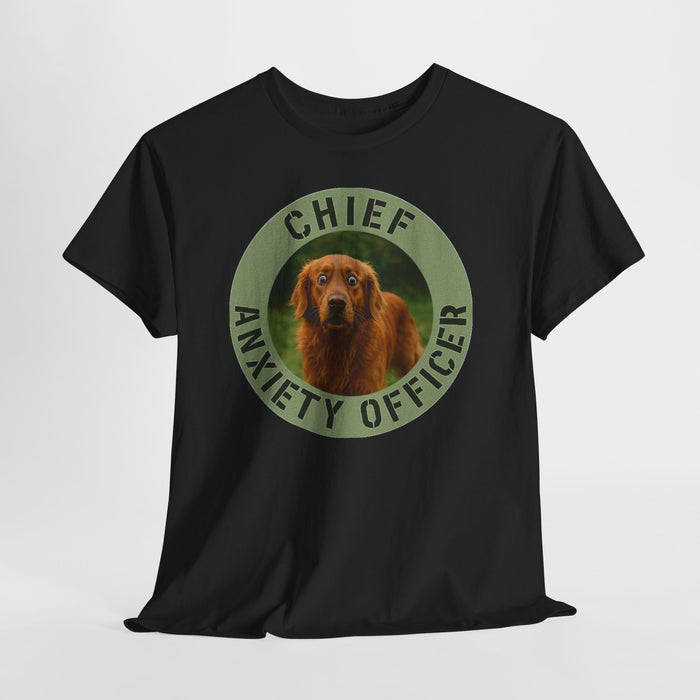Chief Anxiety Officer Dog T-Shirt — Funny Pet Lover Tee
