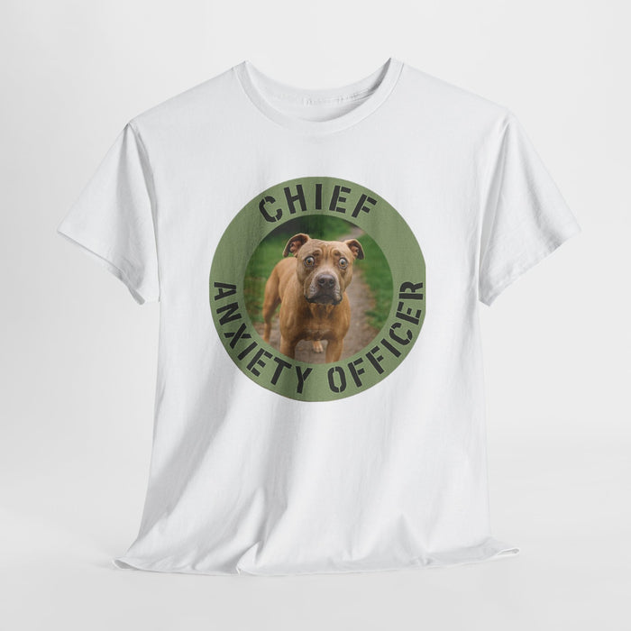 Chief Anxiety Officer T-Shirt — Funny Dog Graphic Tee
