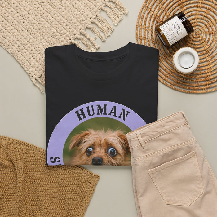 Human Security Blanket T-Shirt — Cute Dog Graphic Tee