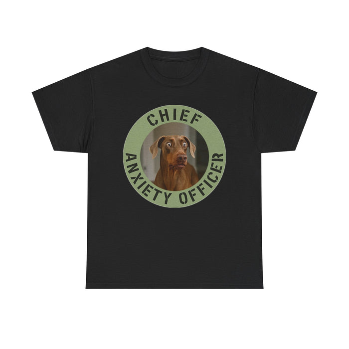 Chief Anxiety Officer T-Shirt – Funny Dog Tee for Anxious Pet Lovers