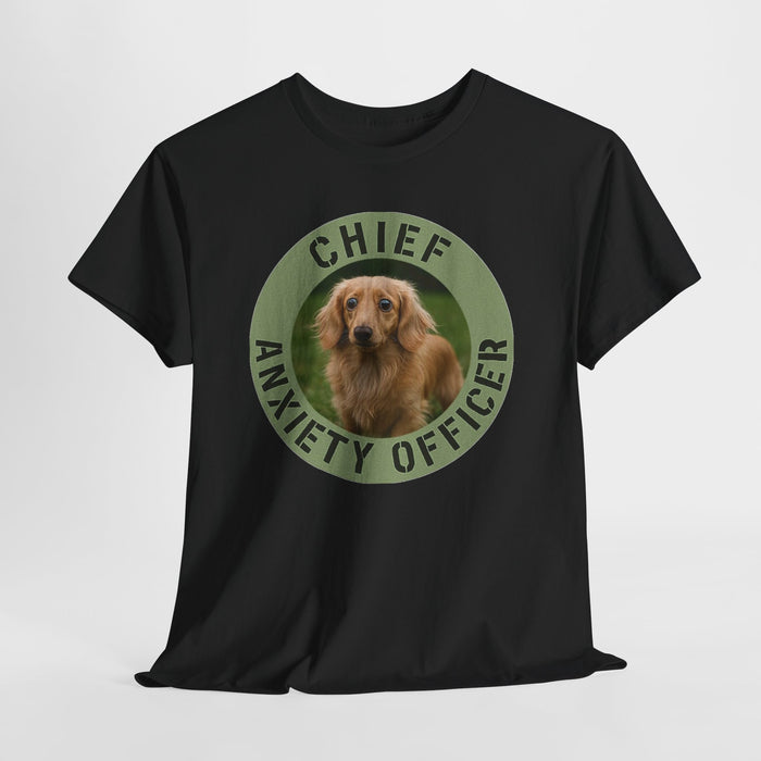 Chief Anxiety Officer T-Shirt — Funny Dog Rescue Tee for Dog Lovers