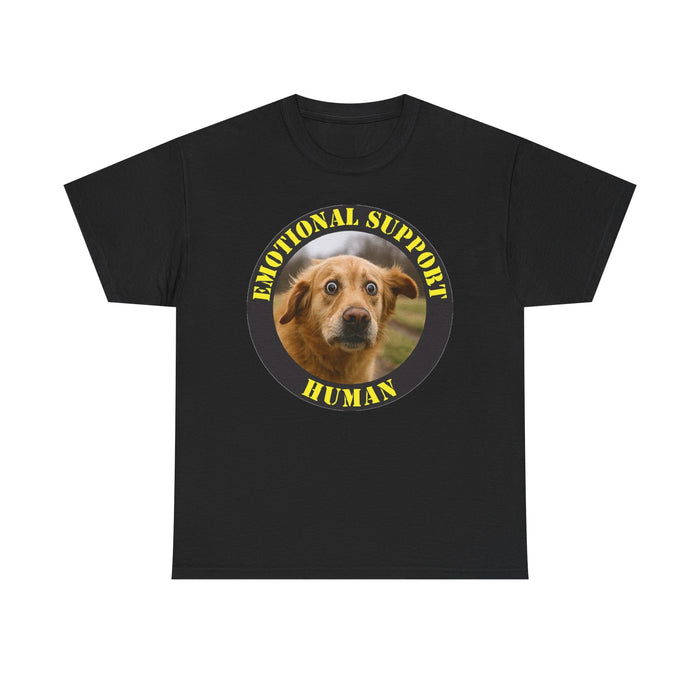 Emotional Support Human T‑Shirt — Cute Dog Photo Graphic Tee