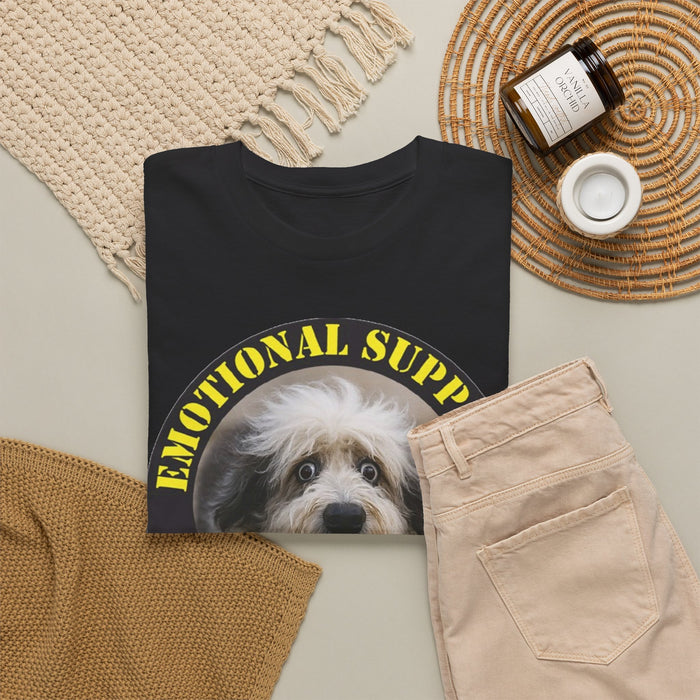 Emotional Support Human T‑Shirt — Cute Therapy Dog Graphic Tee