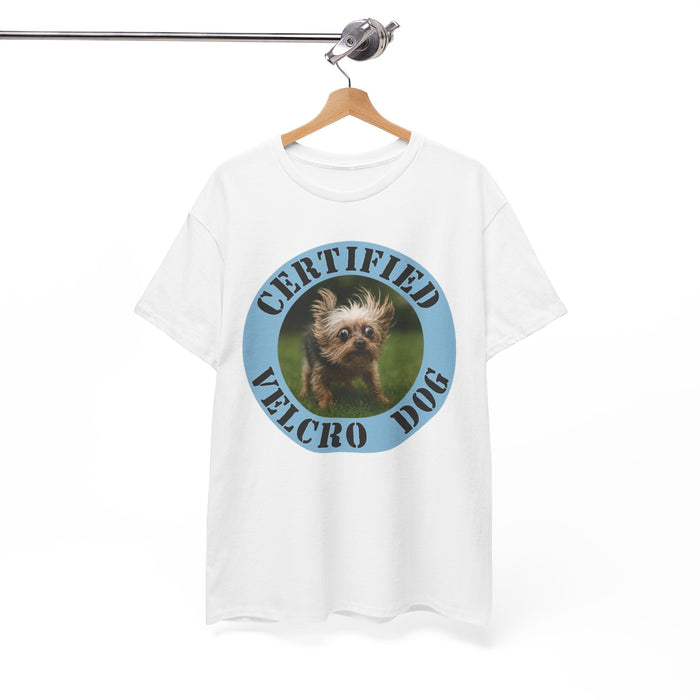Certified Velcro Dog T-Shirt — Funny Vintage Pet Graphic Tee