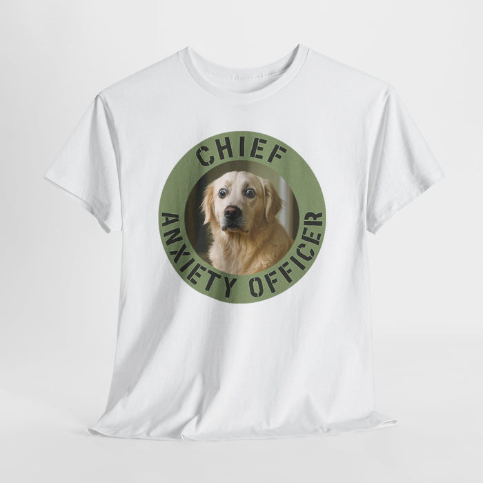 Chief Anxiety Officer T-Shirt — Funny Dog Graphic Tee