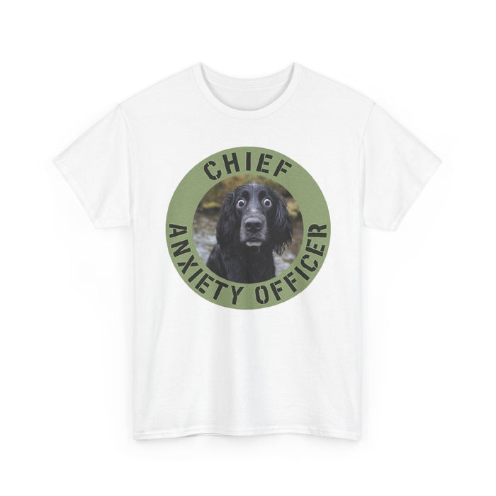 Spaniel Chief Anxiety Officer Dog T-Shirt – Funny Pet Rescue Gift