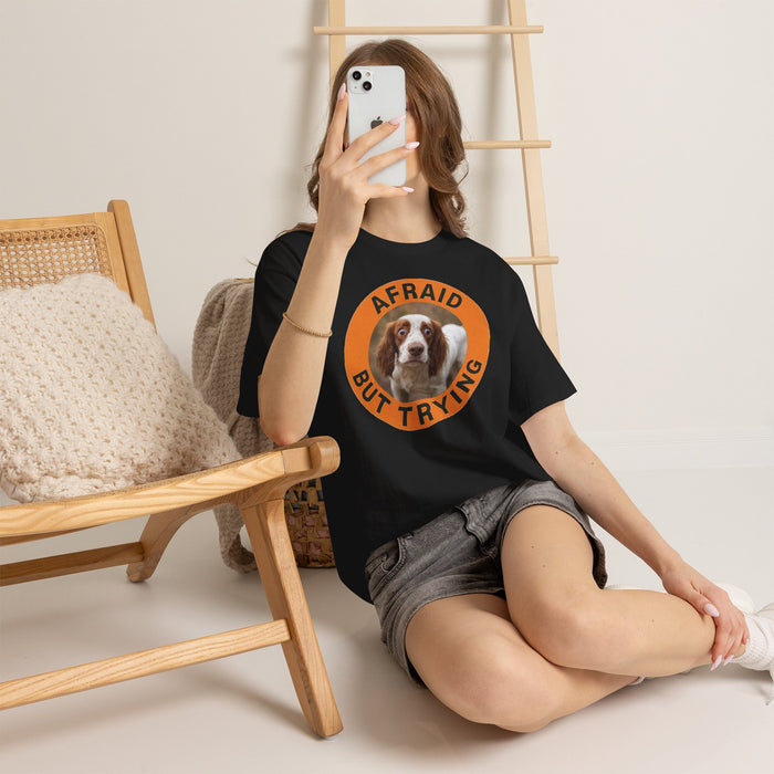 Spaniel Afraid But Trying Dog T‑Shirt