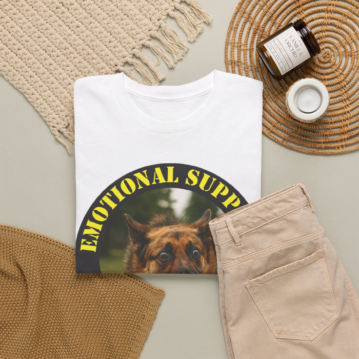Emotional Support Human T-Shirt — Funny German Shepherd Pet Lover Tee