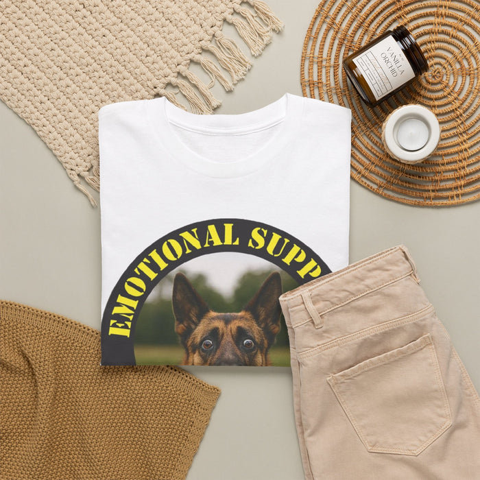 Emotional Support Human T-Shirt — German Shepherd Support Dog Tee