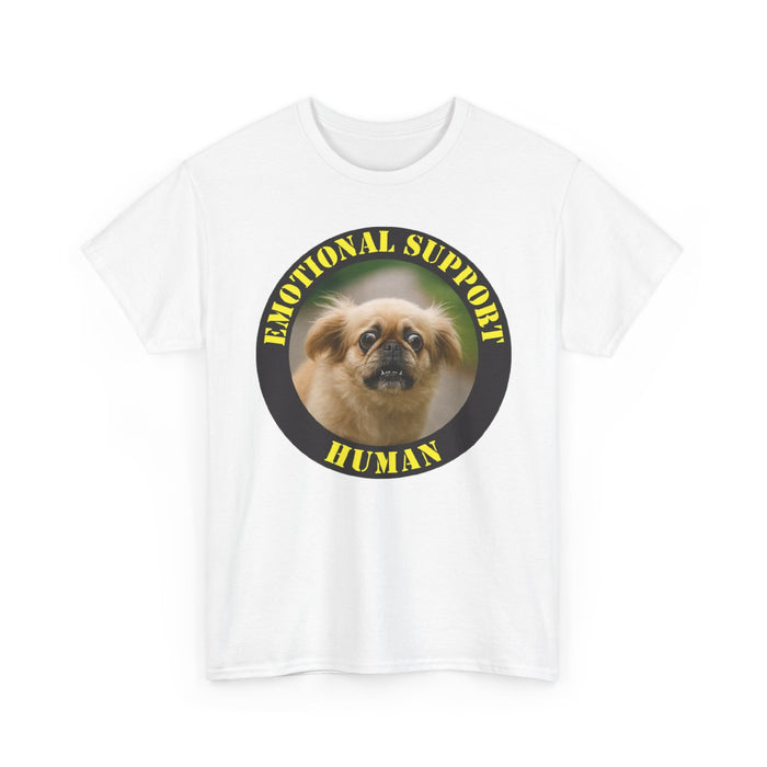 Emotional Support Human T-Shirt — Funny Pomeranian Pet Lover Tee