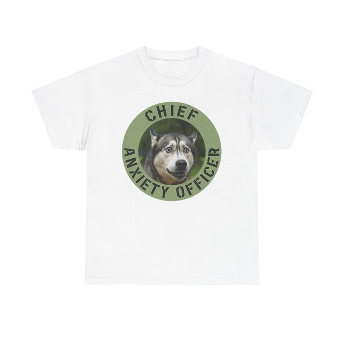Chief Anxiety Officer T-Shirt — Funny Dog Graphic Tee
