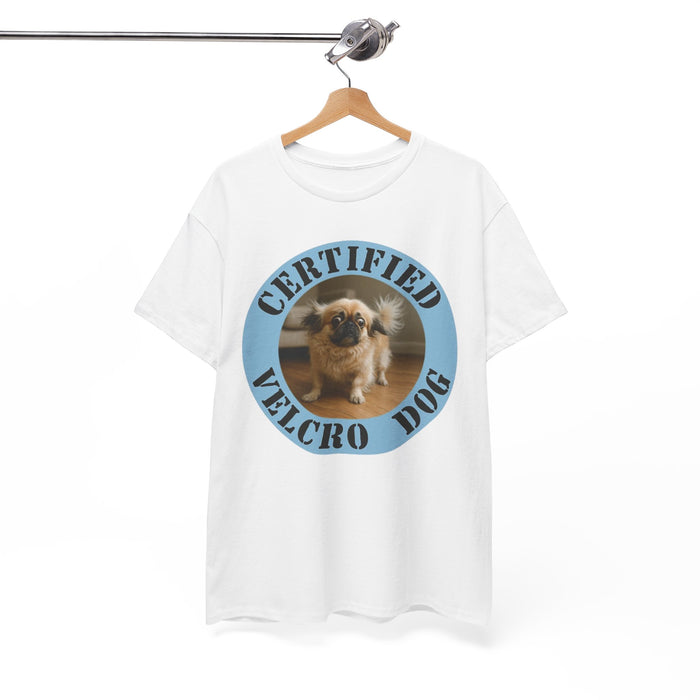 Certified Velcro Dog T‑Shirt — Funny Pug Rescue Pet Lover Tee