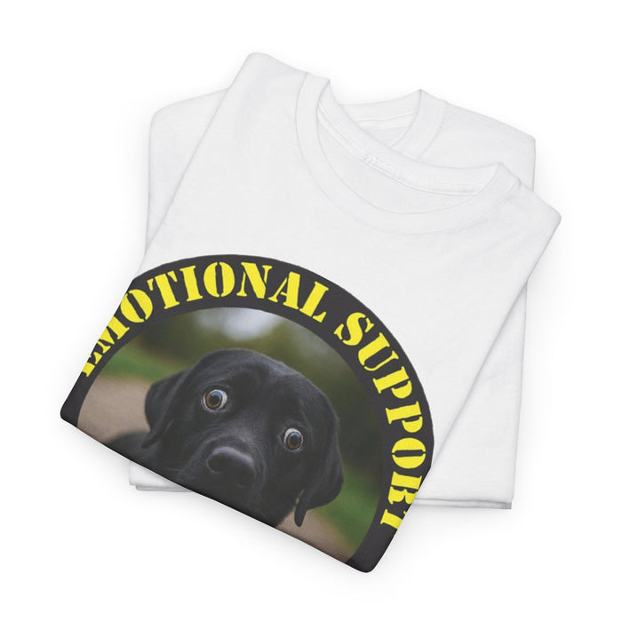 T-Shirt — “Emotional Support Human” Black Lab Graphic Tee