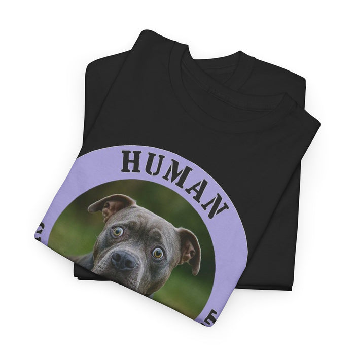 Pit Bull Human Security Blanket T-Shirt – Funny Dog Face Tee for Dog Lovers