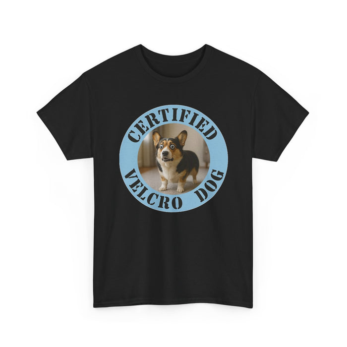Certified Velcro Dog T-Shirt — Funny Corgi Pet Lover Tee