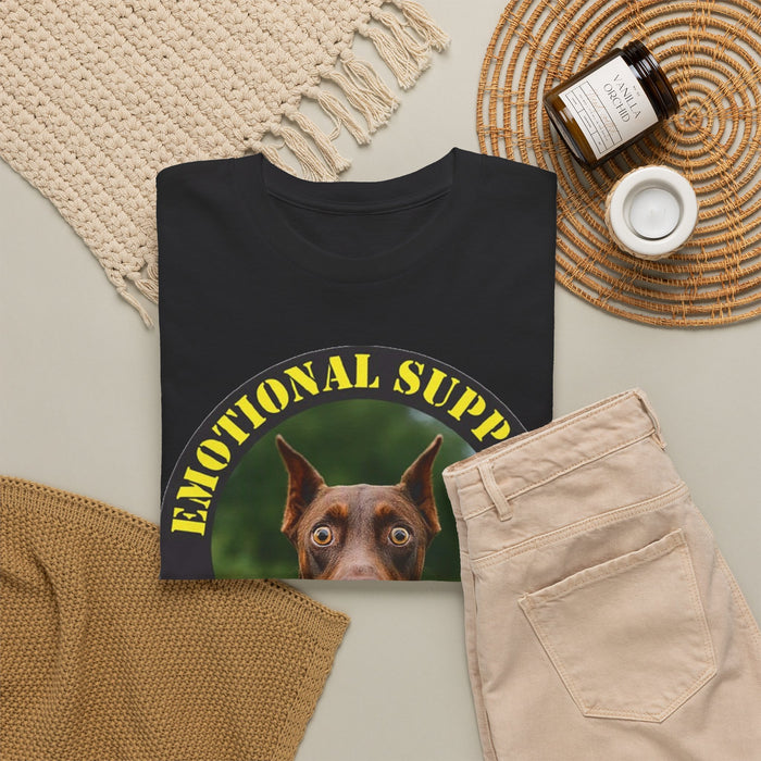 Emotional Support Human Tee — Doberman Pet Therapy T-Shirt